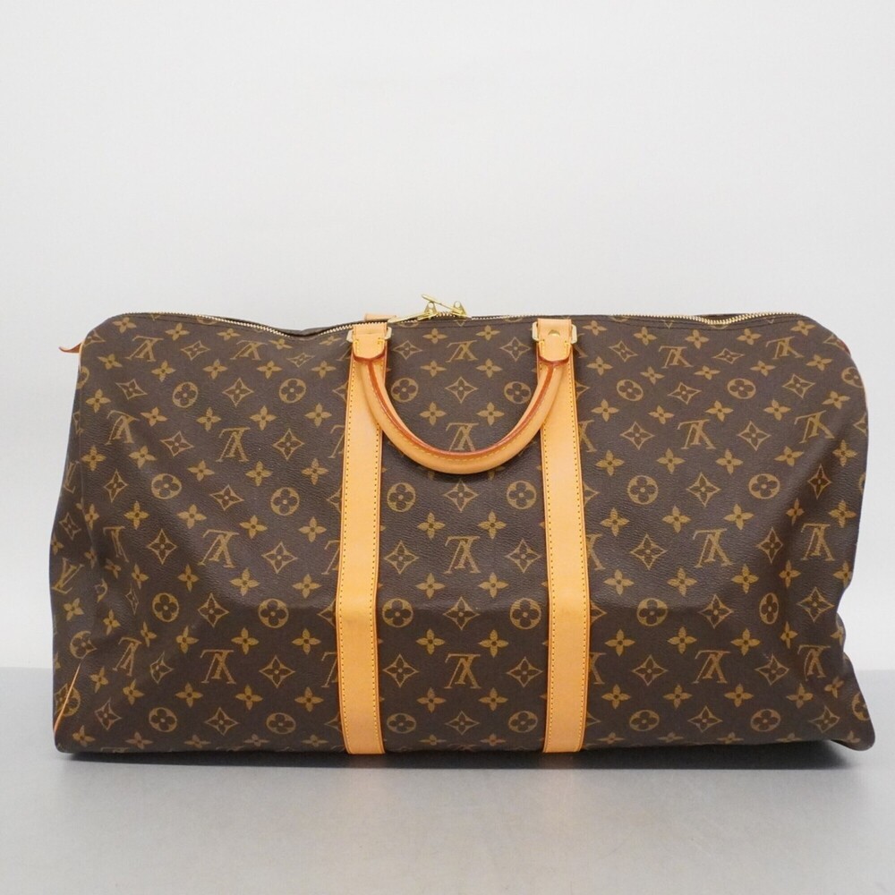LOUIS VUITTON Brown Monogram Keepall 55 Boston Bag - Picture 11 of 11